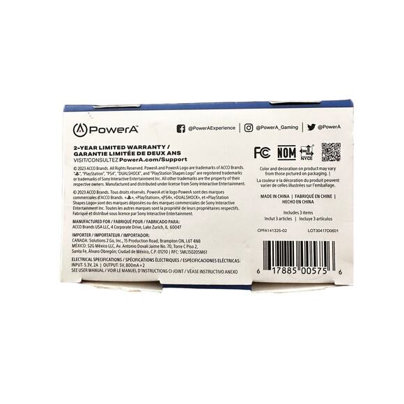 PowerA PlayStation 4 PS4 DualShock Controller DUAL Charging Station Official - Picture 5 of 5